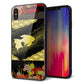 iPhone XS Max 強化ガラス＆TPUスマホケース ガラプリ【174 天の川の金魚】