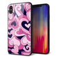 iPhone XS Max 強化ガラス＆TPUスマホケース ガラプリ【223 ハートの調べ】