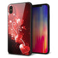 iPhone XS Max 強化ガラス＆TPUスマホケース ガラプリ【385 クリスタルな恋】