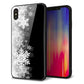 iPhone XS Max 強化ガラス＆TPUスマホケース ガラプリ【603 白銀と闇】