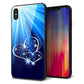 iPhone XS Max 強化ガラス＆TPUスマホケース ガラプリ【702 スイミングハート】