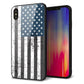 iPhone XS Max 強化ガラス＆TPUスマホケース ガラプリ【EK864 アメリカンフラッグビンテージ】