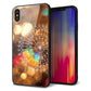 iPhone XS Max 強化ガラス＆TPUスマホケース ガラプリ【KM884 観覧車と笛吹】