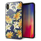 iPhone XS Max 強化ガラス＆TPUスマホケース ガラプリ【SC893 ボタニカル デイジー＆リリー】