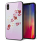 iPhone XS Max 強化ガラス＆TPUスマホケース ガラプリ【YJ320 桜 和】
