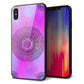iPhone XS Max 強化ガラス＆TPUスマホケース ガラプリ【YJ344 レース】