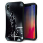 iPhone XS Max スマホケース 「SEA Grip」 グリップケース Sライン 【158 ブラックドルフィン】 UV印刷