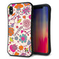 iPhone XS Max スマホケース 「SEA Grip」 グリップケース Sライン 【323 小鳥と花】 UV印刷
