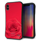 iPhone XS Max スマホケース 「SEA Grip」 グリップケース Sライン 【395 赤いバラ】 UV印刷