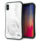 iPhone XS Max スマホケース 「SEA Grip」 グリップケース Sライン 【402 ホワイトRose】 UV印刷