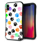 iPhone XS Max スマホケース 「SEA Grip」 グリップケース Sライン 【1108 あしあとカラフル】 UV印刷