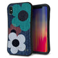 iPhone XS Max スマホケース 「SEA Grip」 グリップケース Sライン 【EK869 ルーズフラワーinデニム】 UV印刷