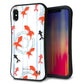 iPhone XS Max スマホケース 「SEA Grip」 グリップケース Sライン 【HA210 金魚 水彩ストライプ ブルー 】 UV印刷