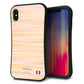 iPhone XS Max スマホケース 「SEA Grip」 グリップケース Sライン 【IB909 グラデーションボーダー_オレンジ】 UV印刷
