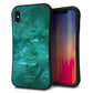 iPhone XS Max スマホケース 「SEA Grip」 グリップケース Sライン 【KM869 大理石GR】 UV印刷