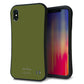iPhone XS Max スマホケース 「SEA Grip」 グリップケース Sライン 【KM916 レトロカラー(カーキ)】 UV印刷