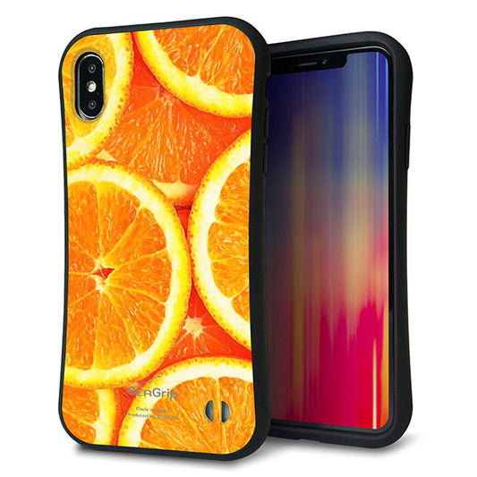 iPhone XS Max スマホケース 「SEA Grip」 グリップケース Sライン 【MA882 オレンジ】 UV印刷