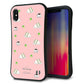 iPhone XS Max スマホケース 「SEA Grip」 グリップケース Sライン 【NA802 アムロサンドイッチプリント Aピンク】 UV印刷