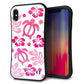iPhone XS Max スマホケース 「SEA Grip」 グリップケース Sライン 【SC879 ハワイアンアロハホヌ ピンク】 UV印刷