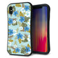 iPhone XS Max スマホケース 「SEA Grip」 グリップケース Sライン 【SC883 ハワイアンアロハレトロ ブルー】 UV印刷