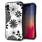iPhone XS Max スマホケース 「SEA Grip」 グリップケース Sライン 【SC912 花柄モノトーン 01】 UV印刷