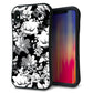 iPhone XS Max スマホケース 「SEA Grip」 グリップケース Sライン 【SC913 花柄モノトーン 02】 UV印刷