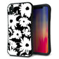 iPhone XS Max スマホケース 「SEA Grip」 グリップケース Sライン 【SC915 花柄モノトーン 04】 UV印刷