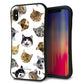 iPhone XS Max スマホケース 「SEA Grip」 グリップケース Sライン 【SC937 ねこどっと ホワイト】 UV印刷