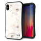 iPhone XS Max スマホケース 「SEA Grip」 グリップケース Sライン 【SC952 ドゥ・フルール(セピア)】 UV印刷