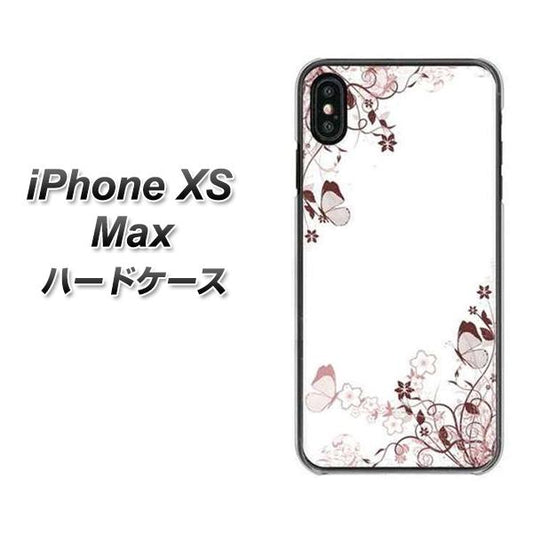 iPhone XS Max 高画質仕上げ 背面印刷 ハードケース【142 桔梗と桜と蝶】