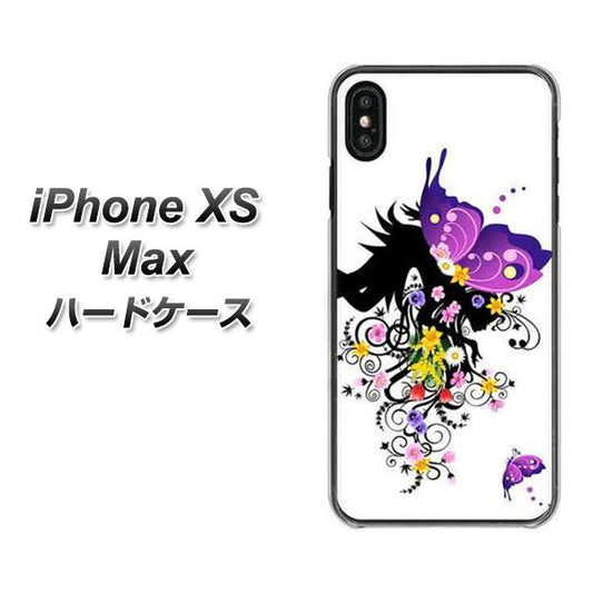 iPhone XS Max 高画質仕上げ 背面印刷 ハードケース【146 蝶の精と春の花】