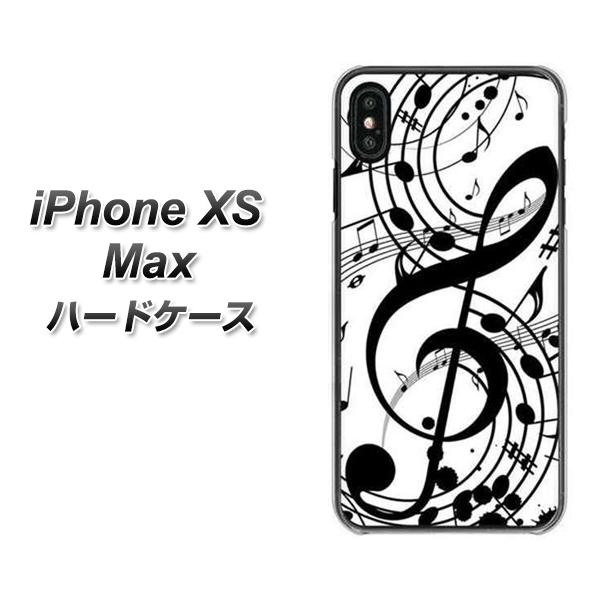 iPhone XS Max 高画質仕上げ 背面印刷 ハードケース【260 あふれる音符】