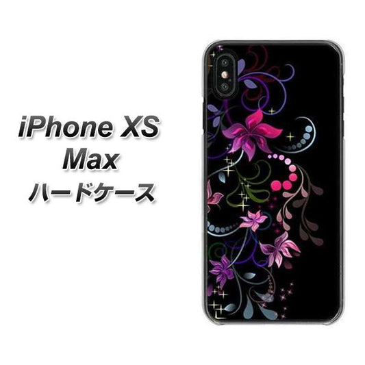 iPhone XS Max 高画質仕上げ 背面印刷 ハードケース【263 闇に浮かぶ華】