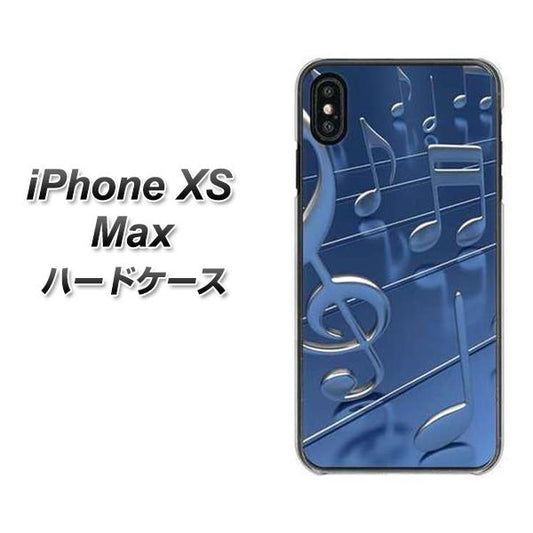 iPhone XS Max 高画質仕上げ 背面印刷 ハードケース【286 3D 音符】