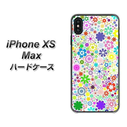 iPhone XS Max 高画質仕上げ 背面印刷 ハードケース【308 フラワーミックス】