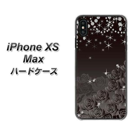 iPhone XS Max 高画質仕上げ 背面印刷 ハードケース【327 薔薇とダイヤモンド】