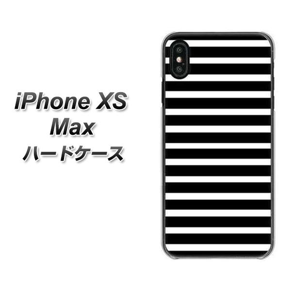 iPhone XS Max 高画質仕上げ 背面印刷 ハードケース【330 サイドボーダーブラック】