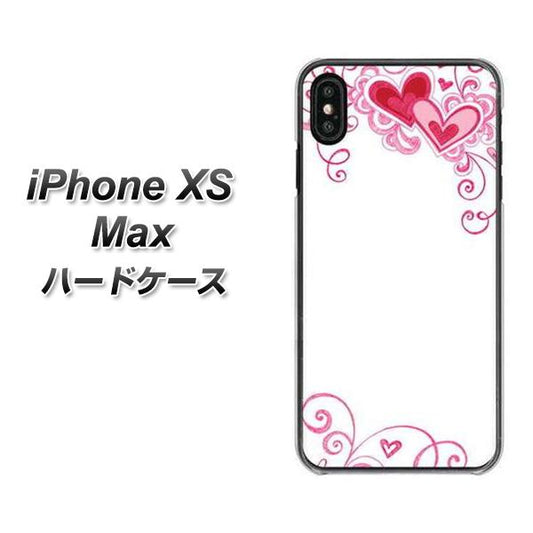 iPhone XS Max 高画質仕上げ 背面印刷 ハードケース【365 ハートフレーム】