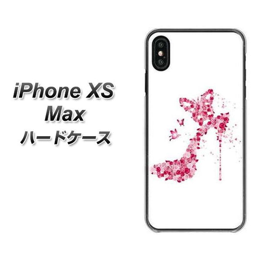 iPhone XS Max 高画質仕上げ 背面印刷 ハードケース【387 薔薇のハイヒール】