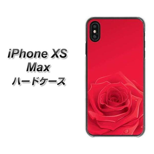 iPhone XS Max 高画質仕上げ 背面印刷 ハードケース【395 赤いバラ】