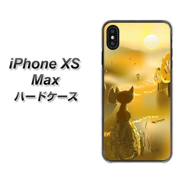 iPhone XS Max 高画質仕上げ 背面印刷 ハードケース【400 たそがれの猫】