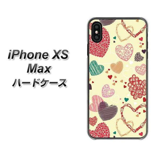 iPhone XS Max 高画質仕上げ 背面印刷 ハードケース【480 素朴なハート】