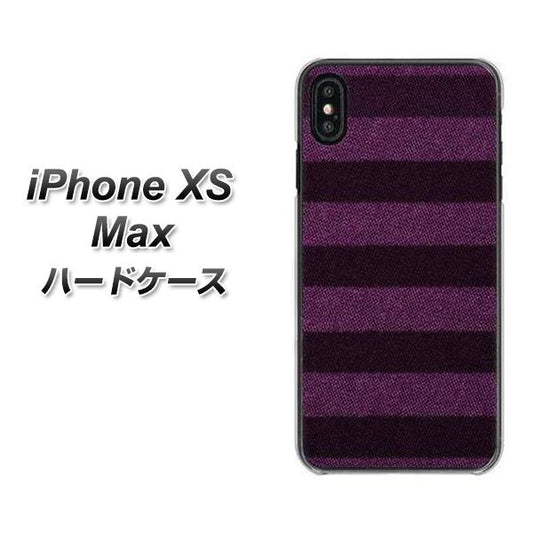 iPhone XS Max 高画質仕上げ 背面印刷 ハードケース【533 極太ボーダーPR&NV】