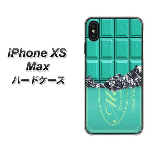 iPhone XS Max 高画質仕上げ 背面印刷 ハードケース【554 板チョコ－ミント】