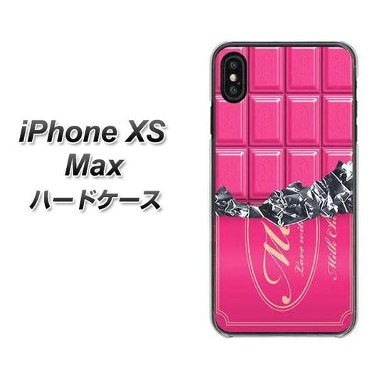 iPhone XS Max 高画質仕上げ 背面印刷 ハードケース【555 板チョコ－ストロベリー】