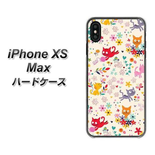 iPhone XS Max 高画質仕上げ 背面印刷 ハードケース【693 ネコのあそび場】