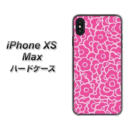 iPhone XS Max 高画質仕上げ 背面印刷 ハードケース【716 ピンクフラワー】