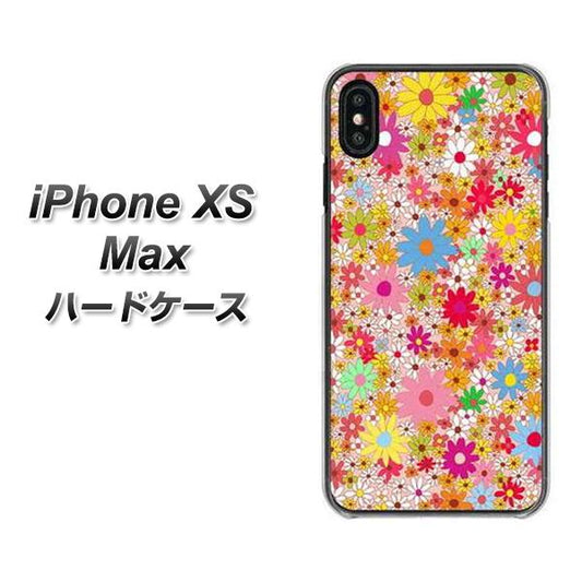 iPhone XS Max 高画質仕上げ 背面印刷 ハードケース【746 花畑A】