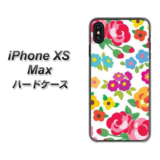 iPhone XS Max 高画質仕上げ 背面印刷 ハードケース【776 5月のフラワーガーデン】