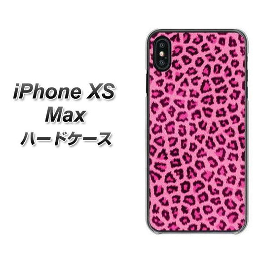 iPhone XS Max 高画質仕上げ 背面印刷 ハードケース【1066 ヒョウ柄ベーシックSピンク】